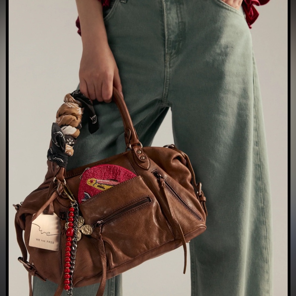 Free People Baby Emerson Tote Bag saddle